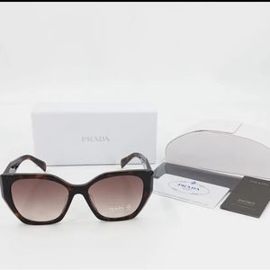 Prada SPR19Z Sunglasses Tortoise Brown Gradient